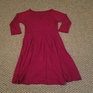 Wine colored dress